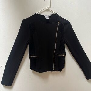 Elegant Black Asymmetrical Blazer